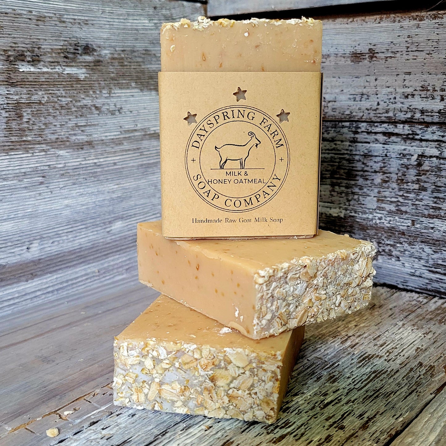 "Honey Oatmeal" - Artisan Goat Milk Soap (Free of Coconut Oil)