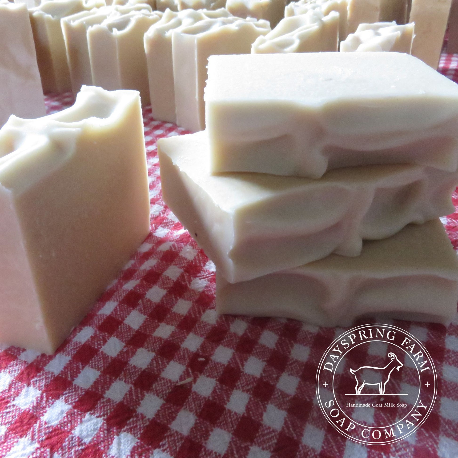 Unscented goat milk soap.  Free of chemicals, parabens, and petroleum.