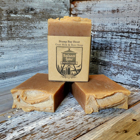 "Stump Bay Stout" Goat Milk Soap with Beer